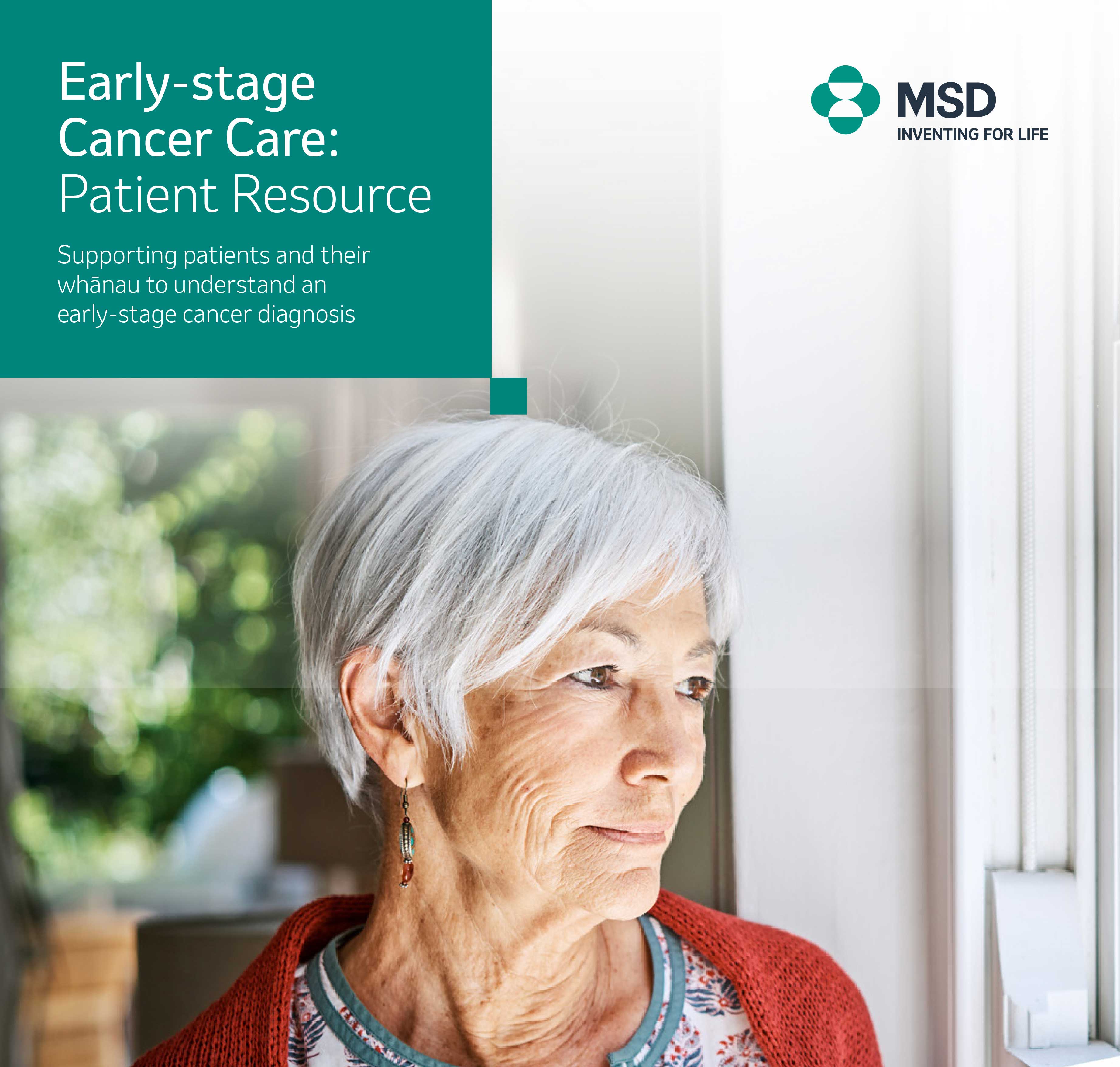 The cover of Early stage Cancer Patient Booklet