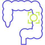An icon representing colorectal cancer