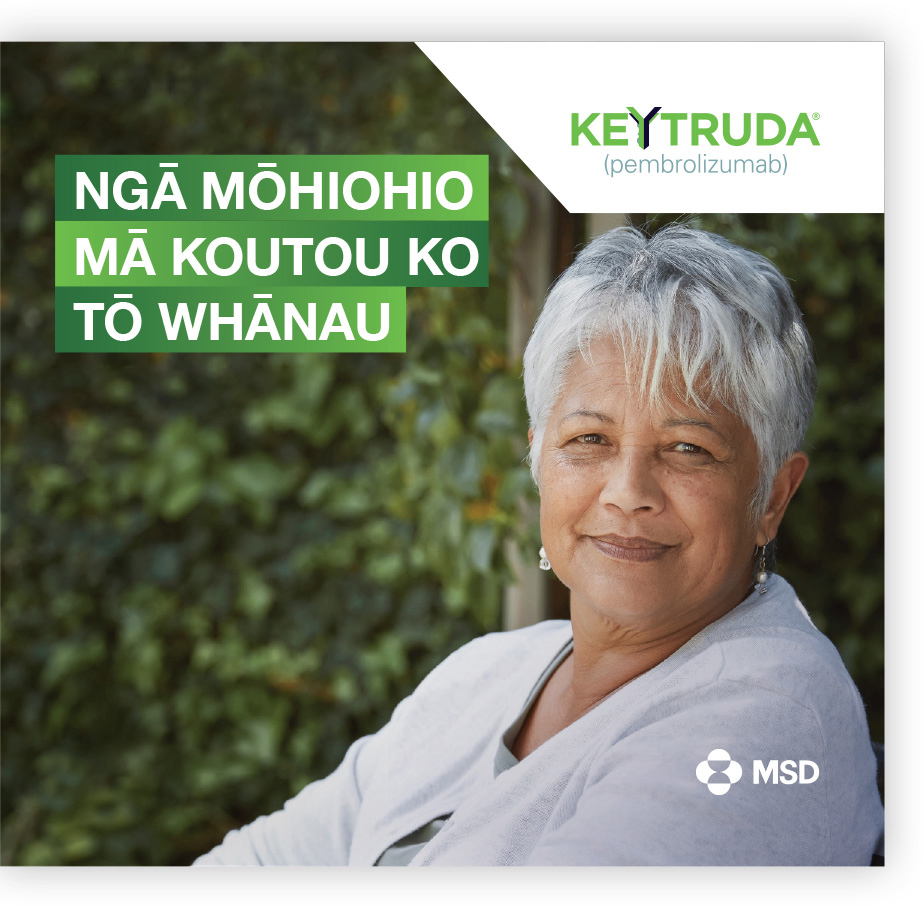 Thumbnail of the patient booklet in Maori, showing a senior Pasifika woman with short grey hair.